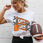 Game Day Cheer Orange DTF Transfer (CS)