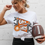 Game Day Cheer Orange DTF Transfer (CS)