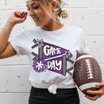 Game Day Cheer Purple DTF Transfer (CS)