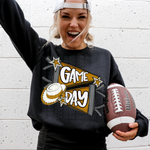 Game Day Color Dance Gold DTF Transfer (CS)