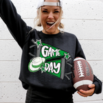 Game Day Color Dance Green DTF Transfer (CS)
