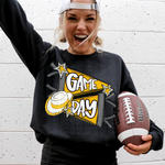 Game Day Color Dance Yellow DTF Transfer (CS)