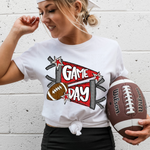 Game Day Color Football Red DTF Transfer (CS)