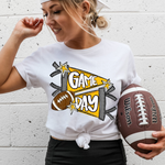 Game Day Color Football Yellow DTF Transfer (CS)