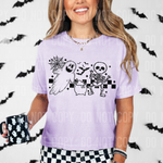 Ghost Skeleton Checkered DTF Transfer (SBBB)