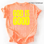 God is Good NEON YELLOW Single Color Screen T6