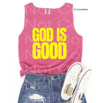 God is Good NEON YELLOW Single Color Screen T6
