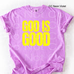 God is Good NEON YELLOW Single Color Screen T6