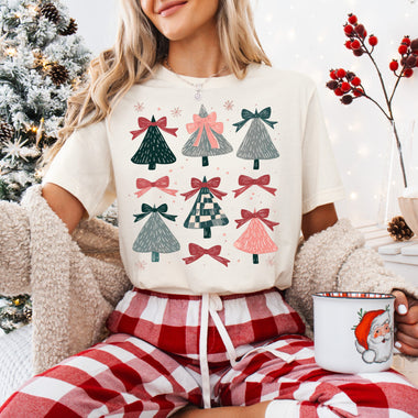 Christmas Tee Bow Collage Wholesale Tee