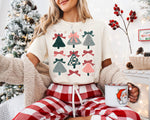 Christmas Tee Bow Collage Wholesale Tee