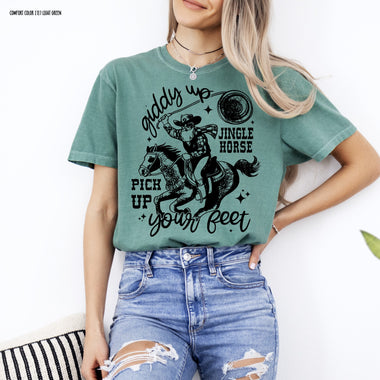 Giddy Up Jingle Horse Screen Print Transfer V122