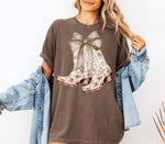 Cowgirl Boots Coquette Bow Wholesale Tee