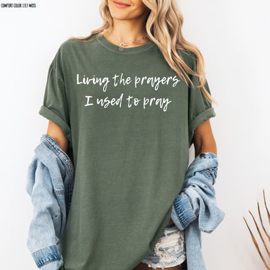 Living the Prayers Screen Print Transfer U70
