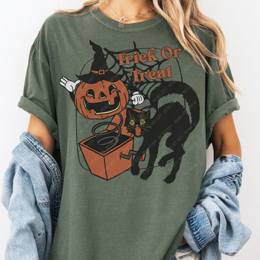 Trick or Treat Cat Wholesale Tee