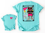 Glitzy Glam Mascot Wholesale Tee (DTF Printed) Front & Back (Youth Options)