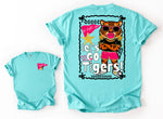 Glitzy Glam Mascot Wholesale Tee (DTF Printed) Front & Back (Youth Options)