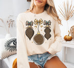 Boujee Ornament Christmas Wholesale Long Sleeve Tee