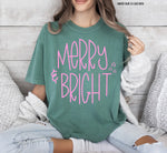 Merry & Bright Screen Print Transfer A36