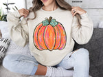 Painted Pumpkin Screen Print Transfer Q92