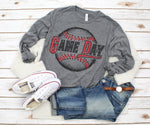 Game Day Baseball Black DTF Transfer