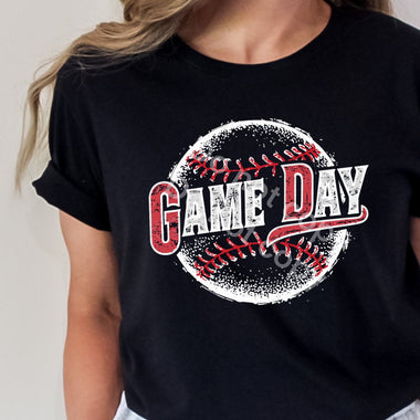 Game Day Baseball white DTF Transfer