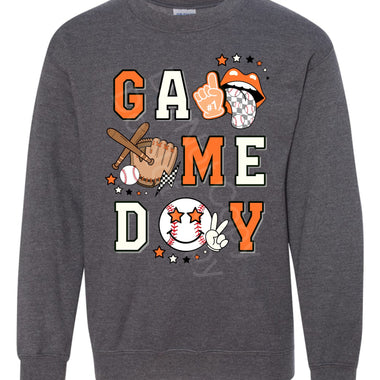 GameDay Orange Baseball DTF Transfer