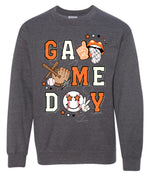 GameDay Orange Baseball DTF Transfer