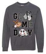 GameDay Black Baseball DTF Transfer