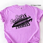 God Bless American Farmers Single Color Screen Q42