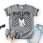 God's Little Boo Black Checkered DTF Transfer (SDD)
