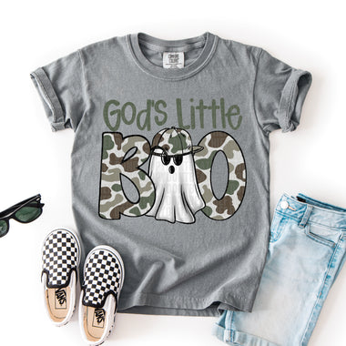 God's Little Boo Camo DTF Transfer (SDD)
