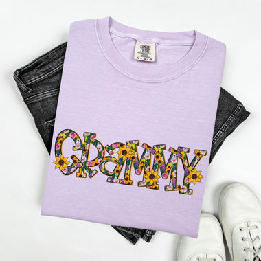 Sunflower Grammy DTF Transfer