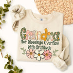 Grandma Her Blessings Overflow DTF Transfer