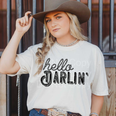Hello Darlin' DTF Transfer