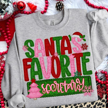Santa’s Favorite Secretary DTF Transfer (S&G)