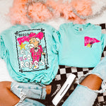 Glam Mascot REBELS Front and Back DTF Transfer