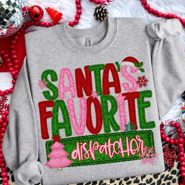 Santa’s Favorite Dispatcher DTF Transfer (S&G)