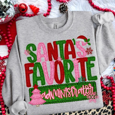Santa’s Favorite Administrator DTF Transfer (S&G)