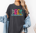 Deer Mix Print Preppy Mascot DTF Transfer