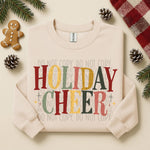 Muted Colorful Holiday Cheer DTF Transfer (SWD)