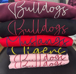 CUSTOM Script Mascot Wholesale Embroidered Crew Sweatshirt