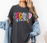 Second Grade Mix Print Preppy Mascot DTF Transfer