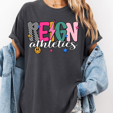 Reign Athletics Mix Print Preppy Mascot DTF Transfer