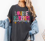 Louise Durham Elementary Mix Print Preppy Mascot DTF Transfer