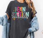 Bean Station Elementary Mix Print Preppy Mascot DTF Transfer