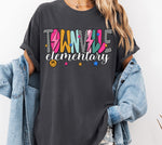 Townville Elementary Mix Print Preppy Mascot DTF Transfer