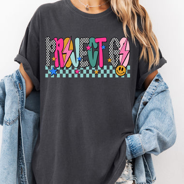 Project Go Mix Print Preppy Mascot DTF Transfer