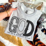 God can do a Lot with Little DTF Transfer (SDD)