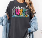 School Nurse Mix Print Preppy Mascot DTF Transfer