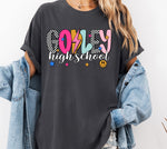 Godley High School Mix Print Preppy Mascot DTF Transfer